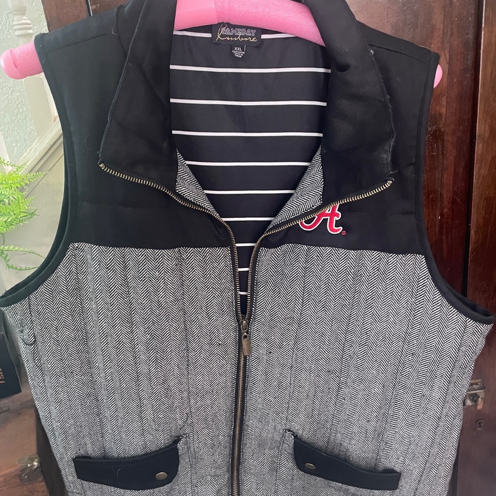 Alabama Crimson Tide Women's Black and Gray Vest